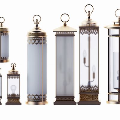 欧式铁艺烛台灯