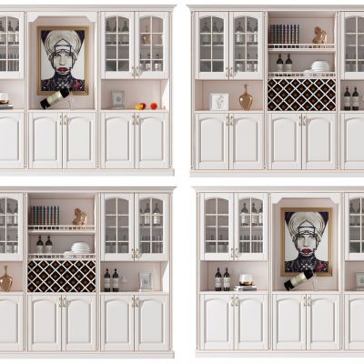 简欧式多功能酒柜