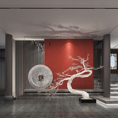 新中式会所门厅