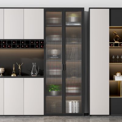 现代多功能酒柜