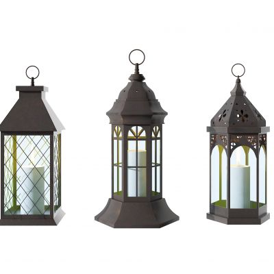 欧式铁艺烛台灯