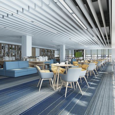 现代图书馆阅览室