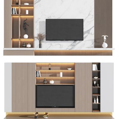 现代电视背景墙