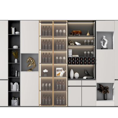 现代多功能酒柜