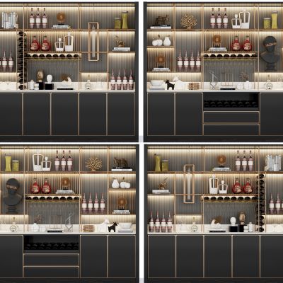 现代多功能酒柜