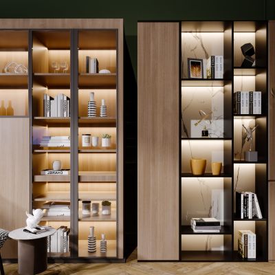 北欧简约装饰书柜