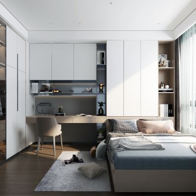 现代loft榻榻米卧室