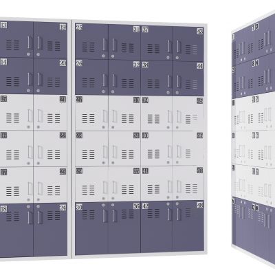 现代金属寄存柜，储物柜