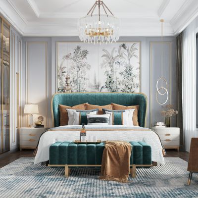 美式轻奢卧室