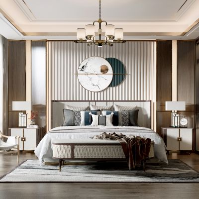 新中式卧室主人房