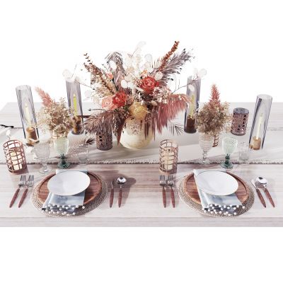 北欧花瓶花艺烛台餐具