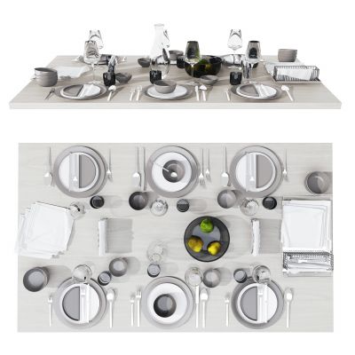 现代刀叉，酒杯，西餐餐具