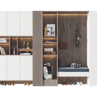 现代简约多功能鞋柜