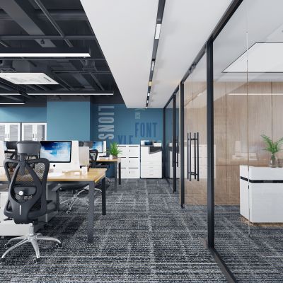 现代开放式办公室