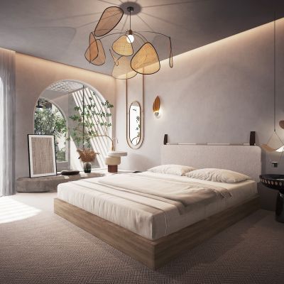 自然风民宿客房