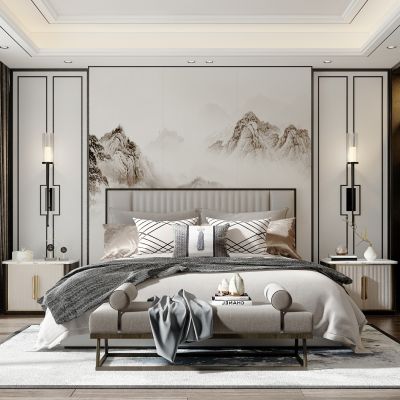 新中式卧室主人房