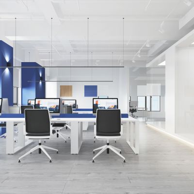 现代敞开式办公区