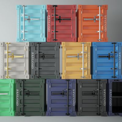 工业风集装箱储物柜