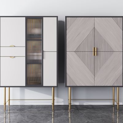 现代轻奢高柜，储物柜