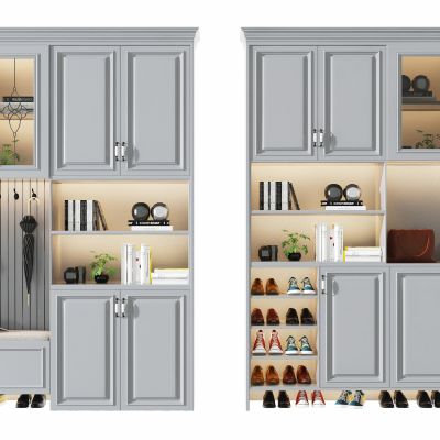 美式多功能入户鞋柜