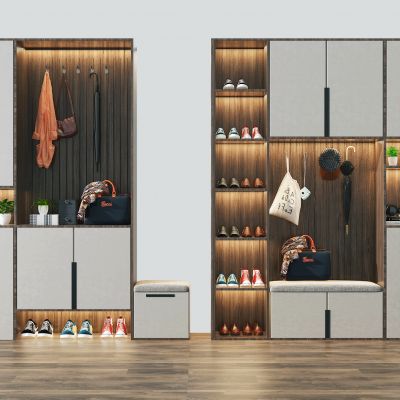 现代多功能鞋柜