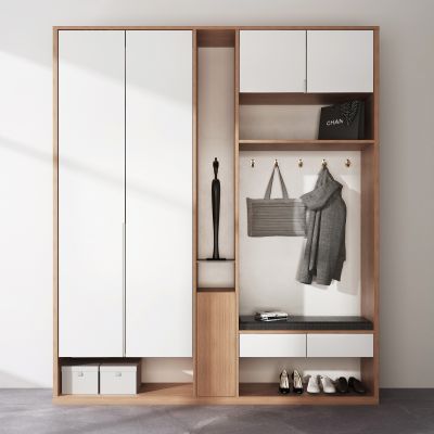 北欧多功能入户鞋柜