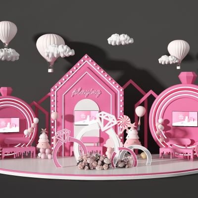 现代舞台美陈摆件