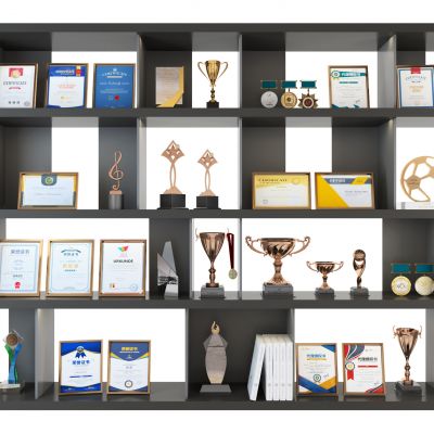 现代奖杯展示柜
