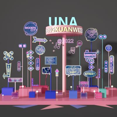 现代霓虹灯摆件