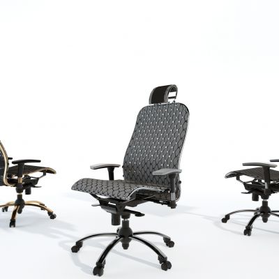 现代网布办公椅