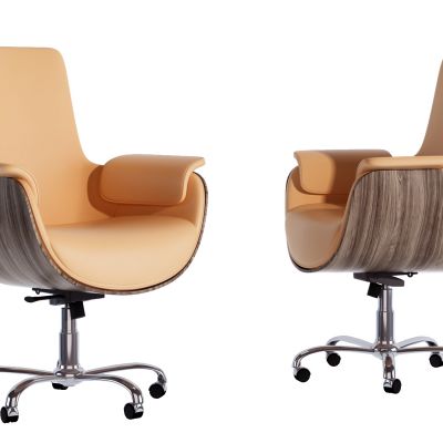 现代皮革办公椅