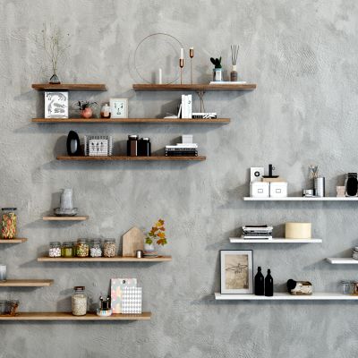 北歐掛墻式隔板置物架