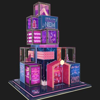 现代霓虹灯灯塔