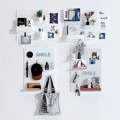 北歐洞洞板置物架