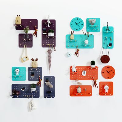 北歐洞洞板置物架