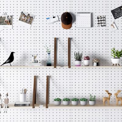 北欧洞洞板壁挂置物架3D模型