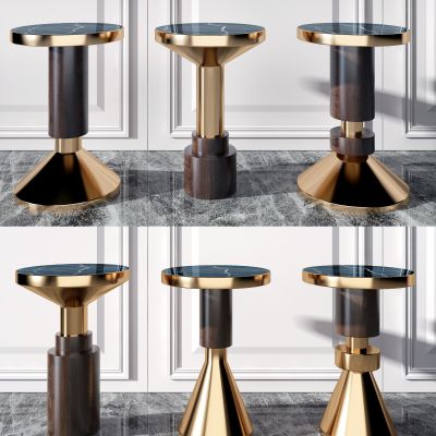 现代几何轻奢圆几