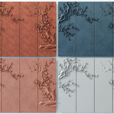 新中式雕花硬包