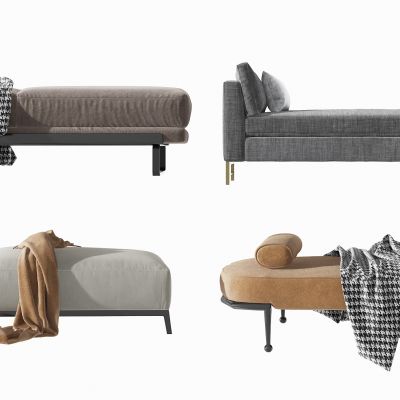 现代布艺床尾凳脚踏