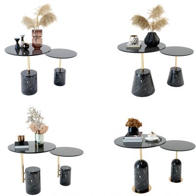 现代大理石圆几