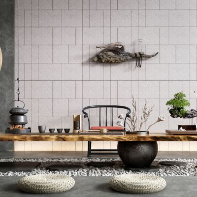 新中式禅意榻榻米茶桌椅