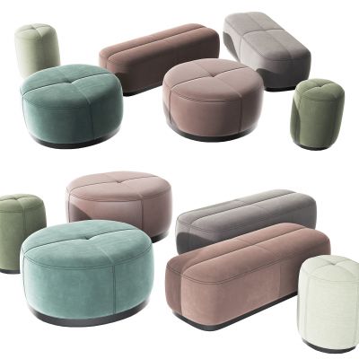 现代绒布脚榻凳子