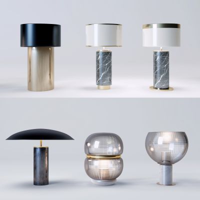 新中式轻奢玻璃台灯