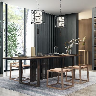 新中式实木茶桌椅