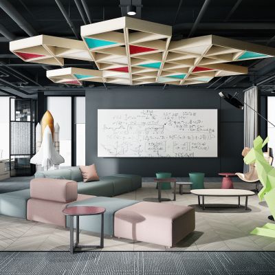 工业风办公休闲区