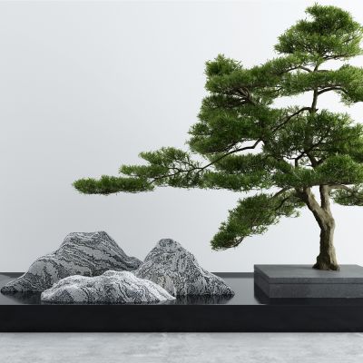 新中式庭院景观小品