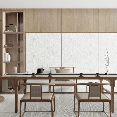 新中式实木茶桌椅