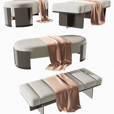 现代布艺床尾凳脚踏