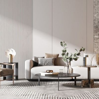 现代沙发茶几组合