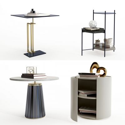 现代金属边几组合